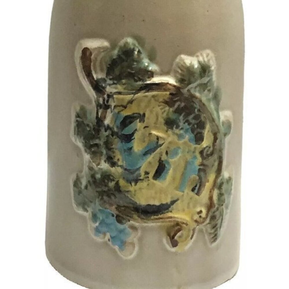 Vintage Wine Decanter Embossed Accent Pacific Stoneware B. Welsh USA